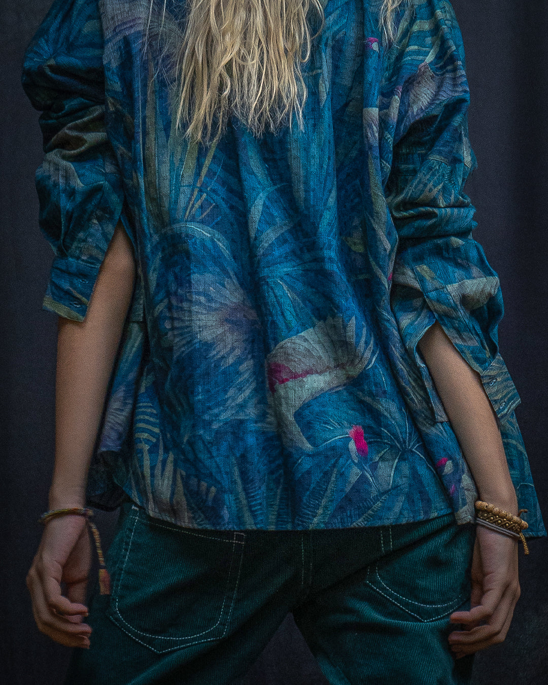 Shirt Woman Longsleeve Smarto / Cotton Embroiderd - TSURU